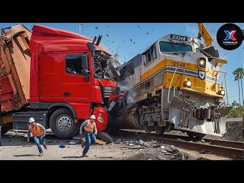 Unbelievable Train Crashes and Strange Moments Caught on Camera!