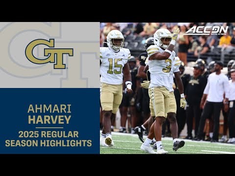 Ahmari Harvey 2025 Regular Season Highlights | Georgia Tech DB