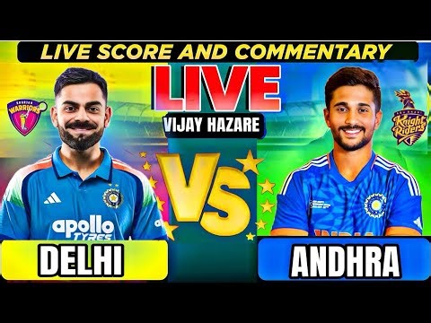 Live: DELHI vs ANDHRA PRADESH ILT20, 1st session | Live Cricket Match |DEL VS ANDR W LIVE