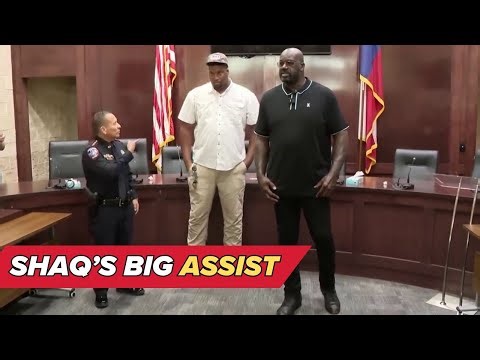 Shaquille O' Neal lends a hand to aspiring 'tallest cop in Texas'
