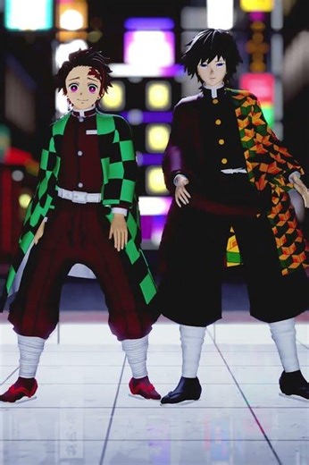 MMD x Demon Slayer - Bang Bang - #tanjiro #giyu #quickmagic