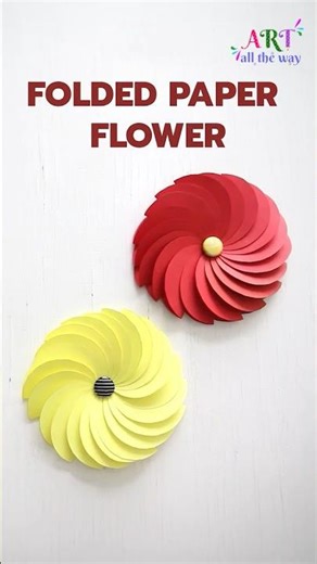Folded Paper Flower 🌸 Easy Origami Paper Flower | DIY Paper Craft