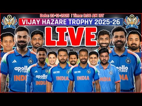 Vijay Hazare Trophy 2025-26 Live: Delhi vs Andhra LIVE | Mumbai vs Sikkim Live | Vijay Hazare Trophy