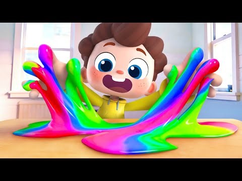 Baby's Playing with Slimes | Good Habits | Slime Adventure | Nursery Rhyme & Kids Songs | BabyBus