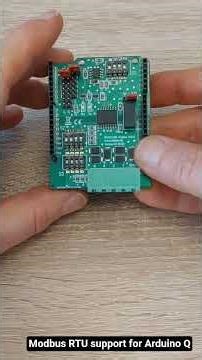 Arduino Q with Modbus RTU communication #arduino #shorts