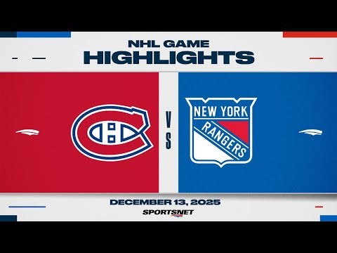 NHL Highlights | Canadiens vs. Rangers - December 13, 2025