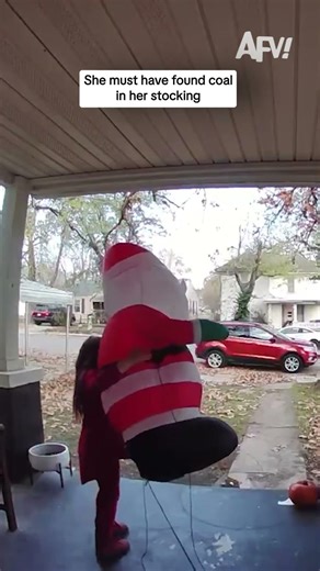 She must have found coal in her stocking