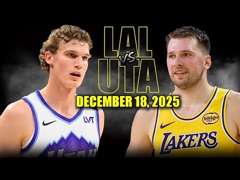 Los Angeles Lakers vs Utah Jazz Full Game Highlights – December 18, 2025 | NBA Season