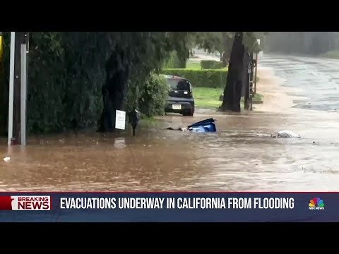 State of emergency in California from intense rainfall