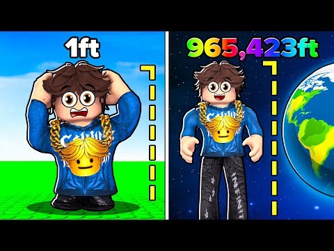 I Grew 9,456,329 Feet in Roblox..