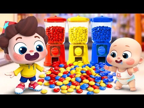 Johny Johny Yes Papa - Learn Colors with Colorful Candy | Nursery Rhymes & Kids Songs | BabyBus