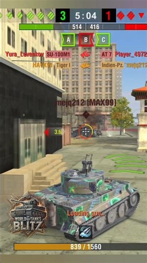 Tiger I — World of Tanks #highlights #worldoftanks #wot #wotblitz #shorts #usa #Germany #russia