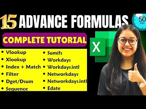 ✅Top 15 Formulas of Excel | Advance Excel 2025