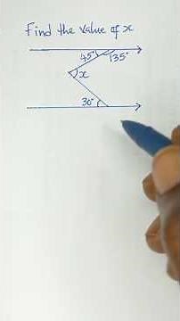 How to Find Angles with Parallel Lines & a Transversal | Geometry Short