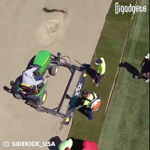 179K views · 800 reactions | This machine lays thick-cut sod for professional athletic fields. Check out SideKick sod installation machine. | GIGadgets | Facebook