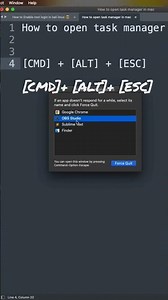 How to open Task Manager in Mac