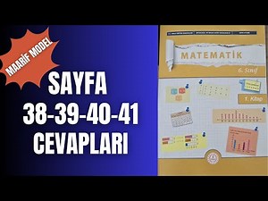 6TH GRADE MATHEMATICS BOOK PAGE 38, 39, 40 AND 41 ANSWERS (NEW MAARIF MODEL)