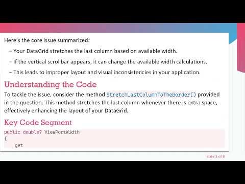 How to Ensure the Correct Appearance of WPF DataGrid Scrollbars
