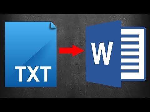 How to Convert Text File to Word
