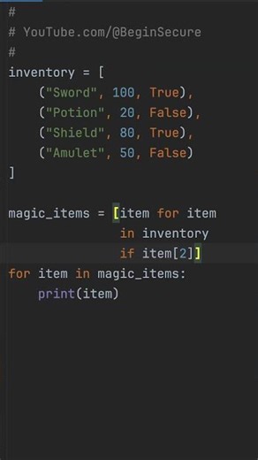 How to Find Magic Items in Python Fast!