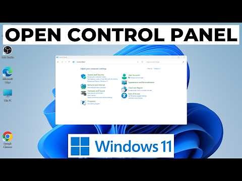 How to Open Control Panel in Windows 11
