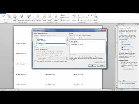 How To Make Labels Using Word and Excel
