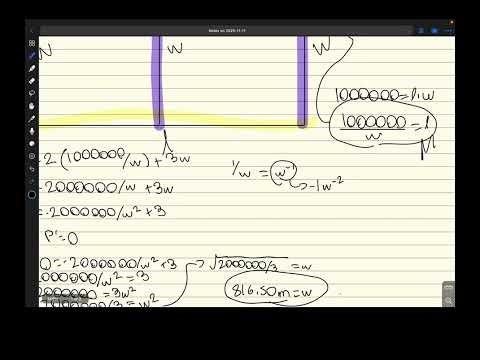 Optimization Examples | Calculus Tutorial Practice