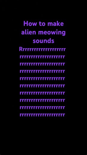 How to make alien meowing sounds #subscribe #memes #sub￼