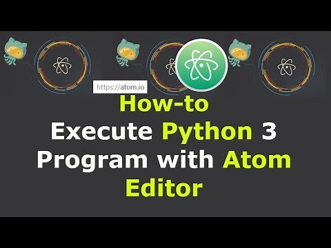 How to Execute Python 3 Program with Atom Editor