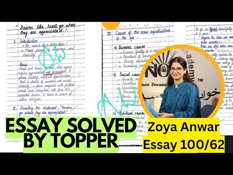 How CSS Essay Topper Solved the Paper | Essay Solved by Zoya (100/60 topper) - CSSTROLOGY