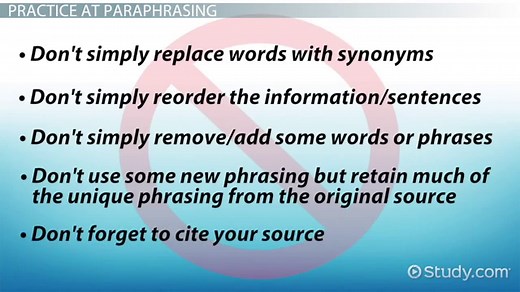 Paraphrase | Definition, Steps & Examples