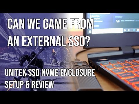 External SSD for gaming? | SSD NVMe Enclosure install + setup