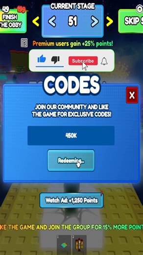 *NEW* CODES FOR FREE UGC OBBY (AFK or Play) Roblox!