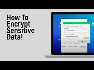 How to Encrypt Sensitive Data on Your Computer [easy]