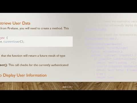 How to Retrieve currentUser Information from Firebase in Flutter