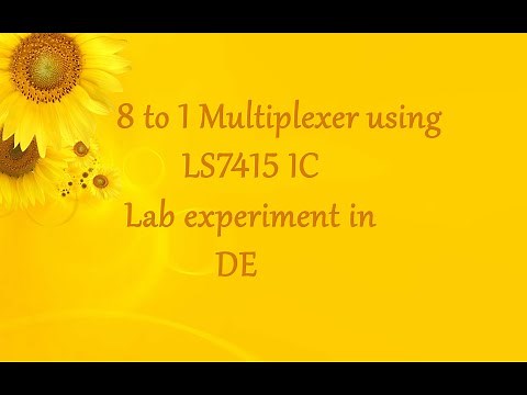 8 to 1 Multiplexer lab experiment using LS74151 IC