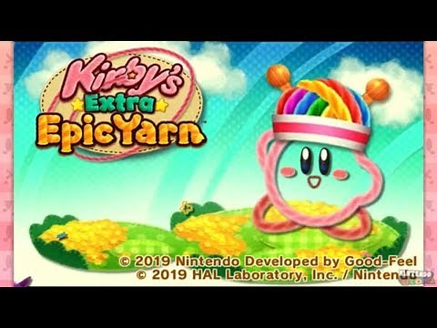 Kirby's Extra Epic Yarn for 3DS ᴴᴰ Full Playthrough (All Treasures)