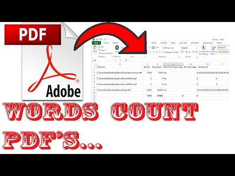 How to batch count number of words in pdf's
