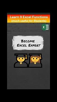 Learn top 9 Excel functions for quick data analysis