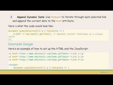 How to Dynamically Update href Links in HTML with JavaScript
