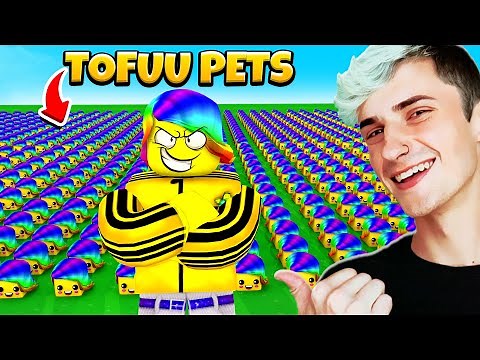 I got 3.5 SEPTILLION Clicks with my TOFUU PETS.. (Roblox)