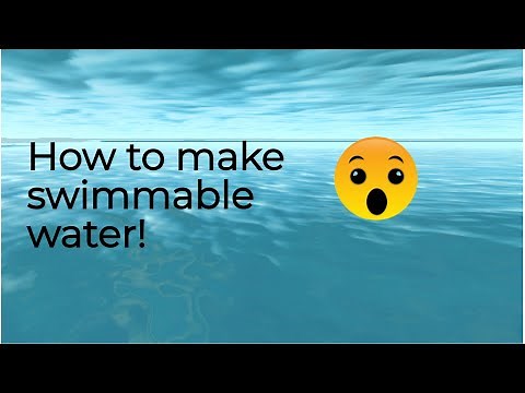 How to make swimmable water in roblox studio
