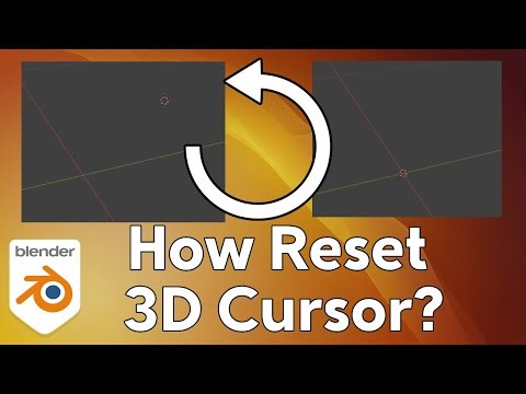 How to reset the 3D Cursor - Blender 5.0