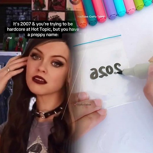 Trying to be hardcore at Hot Topic in the #2000s, but your preppy name makes you a poser.