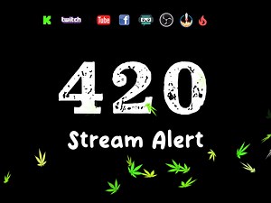 Floating Weed Animated Overlay - Cannabis Stream Alert - 1920x1080 Full Screen 420 Video Effect W Transparent Background - Instant Download - Etsy