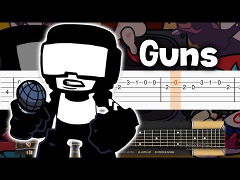 Friday Night Funkin' WEEK 7 - Guns - Guitar tutorial (TAB)