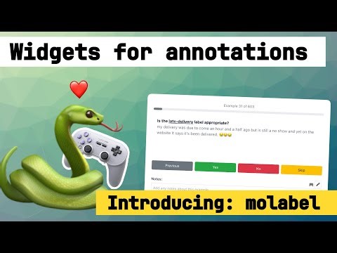 Introducing molabel: annotation tools for Python notebooks