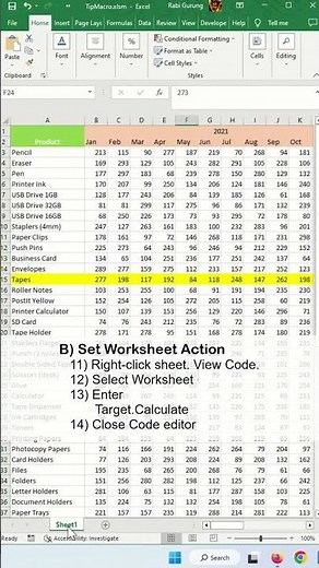 How To Highlight Active Row in Excel - Excel Tips and Tricks