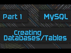 How to create Database, Tables and Add Columns in MySQL