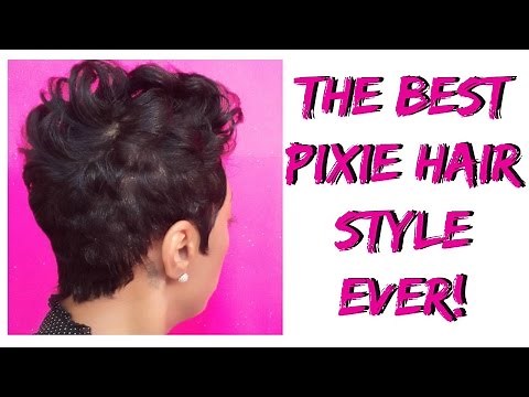Short hair tutorial The BEST Pixie Hair Style EVER!